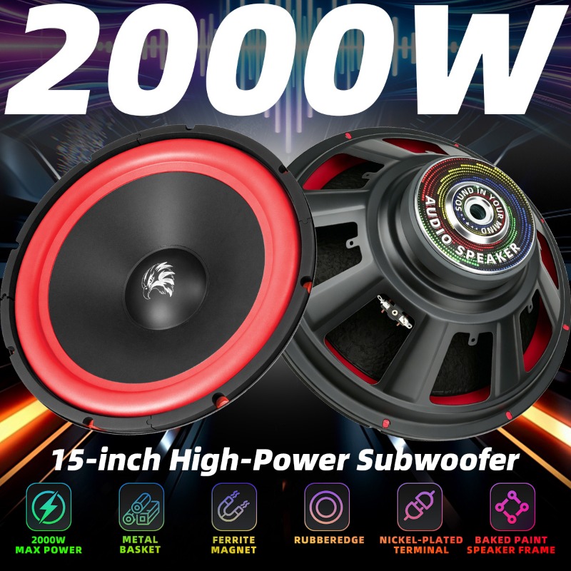 1pcs 15 Inch Auto Subwoofer 20 - Audio Home Cinema recensie en prijs