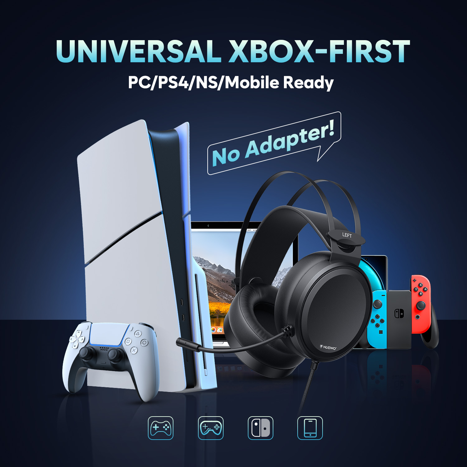 NUBWO Bedrade over-ear gaming- - Home Cinema Headphones recensie en prijs