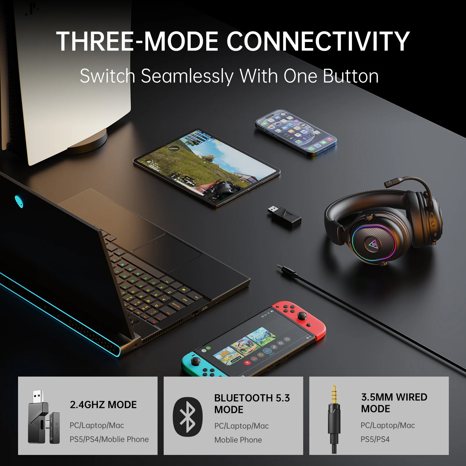 Oneodio EKSA MaKo BT Bluetooth - Home Cinema Headphones recensie en prijs