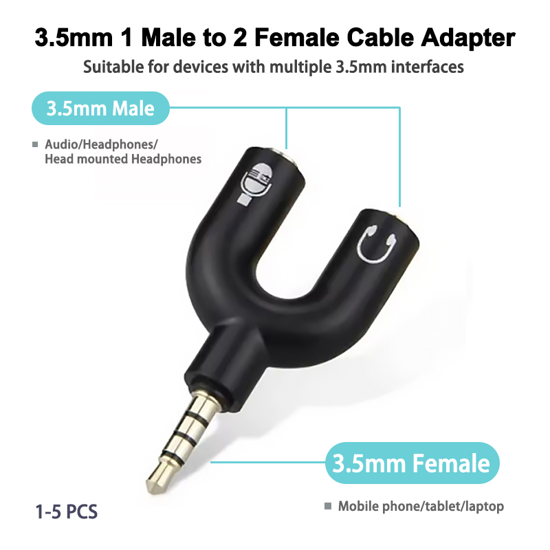 3.5mm hoofdtelefoon splitter m - Home Cinema Headphones recensie en prijs