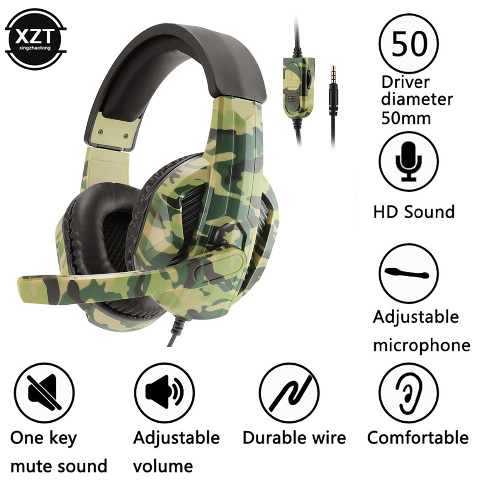 Camouflage Gaming Headset 3.5m - Home Cinema Headphones recensie en prijs